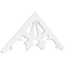 Ekena Millwork Pitch Riley Architectural Grade PVC Gable Pediment, 48"W x 20"H x 1"P (10/12) GPP048X020X100RIL - alternate 1